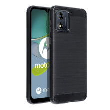 Motorola Moto E13 karbon mintás tok - FEKETE