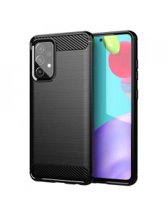 Samsung Galaxy A52 4G/5G / A52s 5G karbon mintás tok - FEKETE