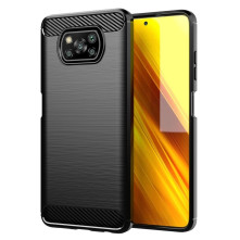 Xiaomi Poco X3 / X3 Pro / Poco X3 NFC karbon mintás tok - FEKETE