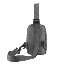 Mellkas táska, Crossbody átlós válltáska férfiaknak - Méret: 12 x 18 cm - SZÜRKE