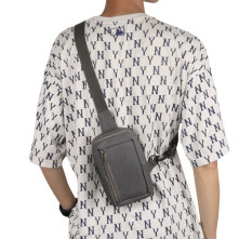 Mellkas táska, Crossbody átlós válltáska férfiaknak - Méret: 12 x 18 cm - SZÜRKE