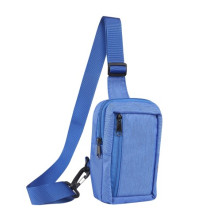 Mellkas táska, Crossbody átlós válltáska férfiaknak - Méret: 12 x 18 cm - KÉK