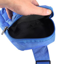 Mellkas táska, Crossbody átlós válltáska férfiaknak - Méret: 12 x 18 cm - KÉK