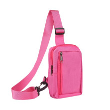 Mellkas táska, Crossbody átlós válltáska férfiaknak - Méret: 12 x 18 cm - PINK