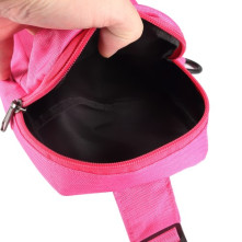 Mellkas táska, Crossbody átlós válltáska férfiaknak - Méret: 12 x 18 cm - PINK