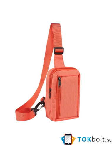 Mellkas táska, Crossbody átlós válltáska férfiaknak - Méret: 12 x 18 cm - NARANCS