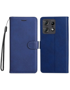 Oldalra nyíló tok Motorola Edge 50 Pro telefonhoz - KÉK