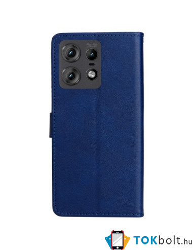 Oldalra nyíló tok Motorola Edge 50 Pro telefonhoz - KÉK