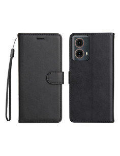 Oldalra nyíló tok Motorola Moto G85 telefonhoz - FEKETE