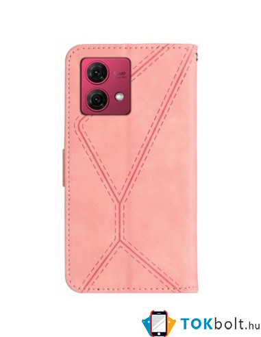 Oldalra nyíló tok Motorola Edge 40 Neo telefonhoz - RÓZSAARANY