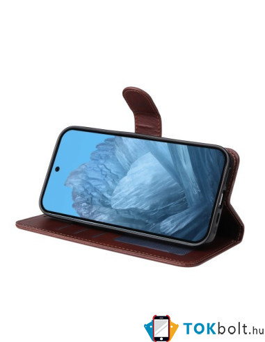 Oldalra nyíló tok Google Pixel 9 telefonhoz - BARNA