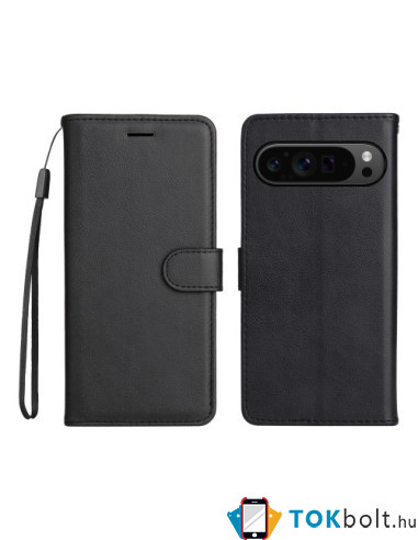 Oldalra nyíló tok Google Pixel 9 Pro XL telefonhoz - FEKETE