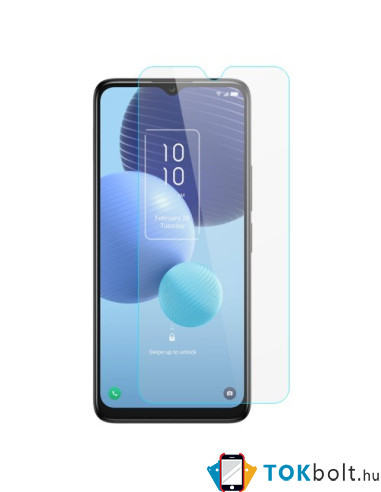 Kijelzővédő karcálló edzett üveg TCL 406 típusú készülékhez - 1 db