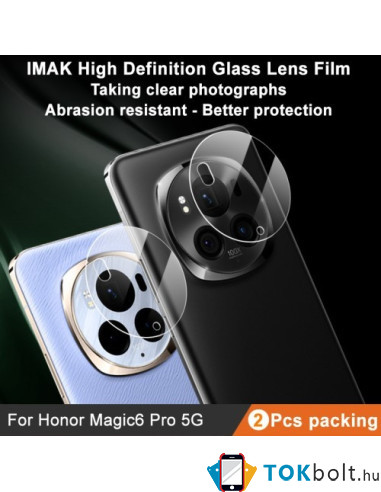 IMAK telefon kamera védő üveg Honor Magic6 Pro típusú készülékhez - 2 db