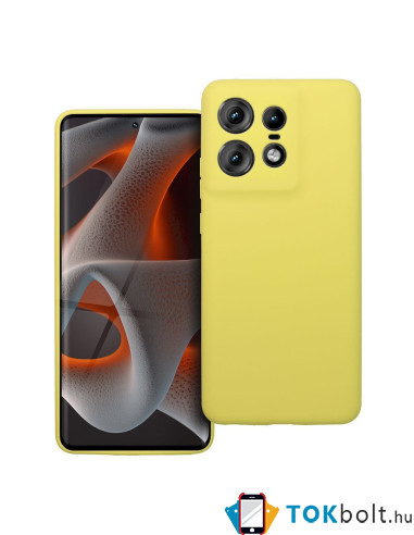 Rugalmas TPU tok Motorola Edge 50 Pro készülékhez - SÁRGA