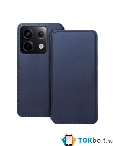 DUAL POCKET oldalra nyíló tok Xiaomi Redmi Note 13 Pro 5G telefonhoz - KÉK