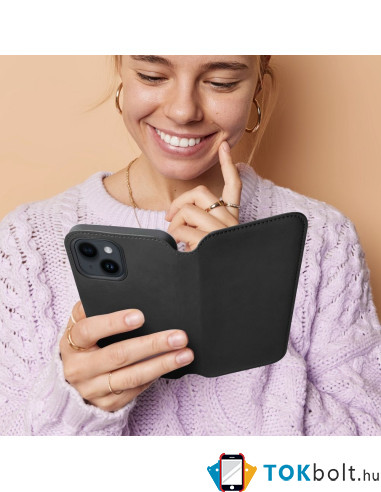 DUAL POCKET oldalra nyíló tok Xiaomi Redmi Note 13 Pro 5G telefonhoz - KÉK