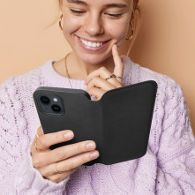 DUAL POCKET oldalra nyíló tok Xiaomi Redmi Note 13 Pro 5G telefonhoz - KÉK