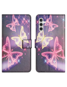 Oldalra nyíló mintás telefontok Samsung Galaxy S24 FE telefonhoz - ÁLOM PILLANGÓ