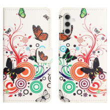 Oldalra nyíló mintás telefontok Samsung Galaxy S24 FE telefonhoz - ÉLÉNK PILLANGÓ