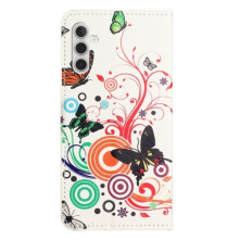 Oldalra nyíló mintás telefontok Samsung Galaxy S24 FE telefonhoz - ÉLÉNK PILLANGÓ