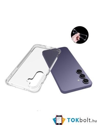Rugalmas TPU tok Samsung Galaxy S24 FE készülékhez - ÁTTETSZŐ