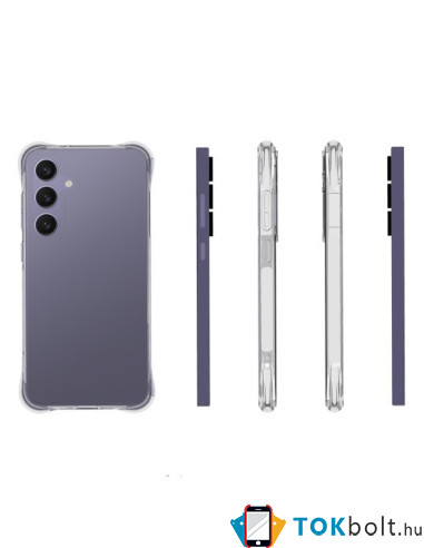 Rugalmas TPU tok Samsung Galaxy S24 FE készülékhez - ÁTTETSZŐ