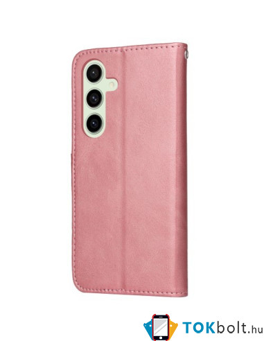 Oldalra nyíló tok Samsung Galaxy S24 FE telefonhoz - RÓZSAARANY