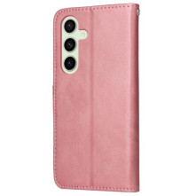 Oldalra nyíló tok Samsung Galaxy S24 FE telefonhoz - RÓZSAARANY