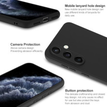 Oldalra nyíló tok Samsung Galaxy S24 FE telefonhoz - FEKETE