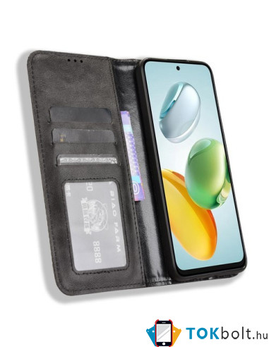 Oldalra nyíló tok Honor 200 Smart telefonhoz - FEKETE
