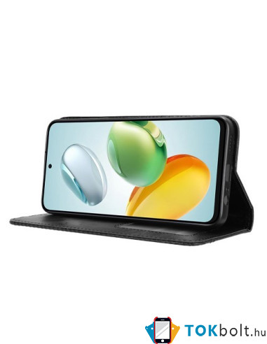 Oldalra nyíló tok Honor 200 Smart telefonhoz - FEKETE