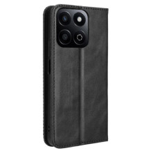 Oldalra nyíló tok Honor 200 Smart telefonhoz - FEKETE