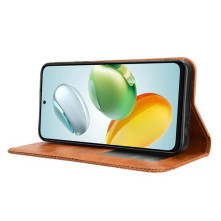 Oldalra nyíló tok Honor 200 Smart telefonhoz - BARNA