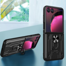 Kemény műanyag és rugalmas TPU hibrid tok Motorola Razr 50 telefonhoz - PIROS
