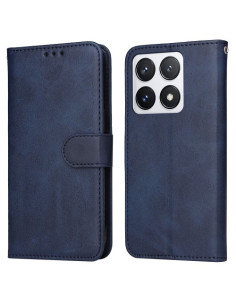 Oldalra nyíló tok Xiaomi 14T Pro telefonhoz - KÉK