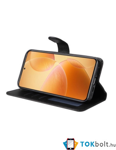 Oldalra nyíló tok Xiaomi 14T Pro telefonhoz - FEKETE