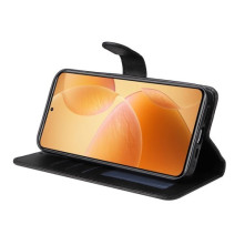 Oldalra nyíló tok Xiaomi 14T Pro telefonhoz - FEKETE