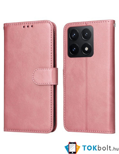 Oldalra nyíló tok Xiaomi 14T telefonhoz - RÓZSAARANY