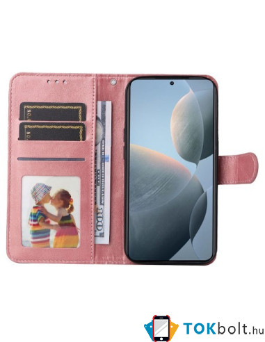 Oldalra nyíló tok Xiaomi 14T telefonhoz - RÓZSAARANY