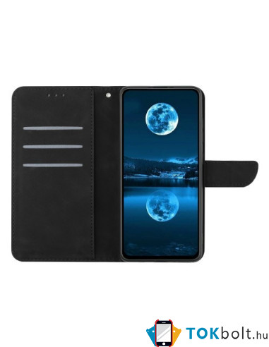 Oldalra nyíló tok Honor 200 Smart telefonhoz - FEKETE
