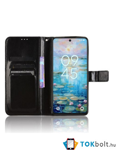 Oldalra nyíló tok TCL 50 Pro NxtPaper telefonhoz - FEKETE