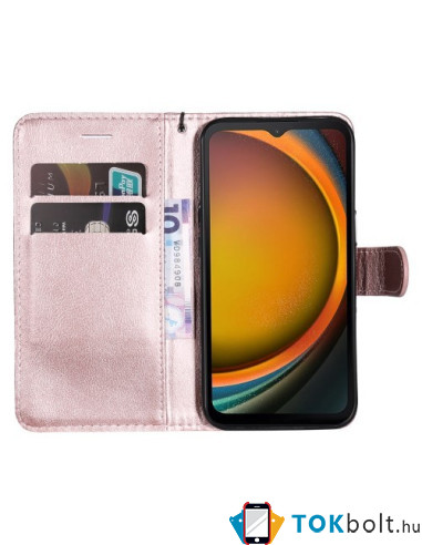 Oldalra nyíló tok Samsung Galaxy Xcover7 telefonhoz - RÓZSAARANY