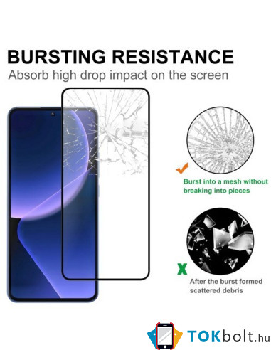 Kijelzővédő karcálló edzett üveg Xiaomi 14T típusú készülékhez - 1 db