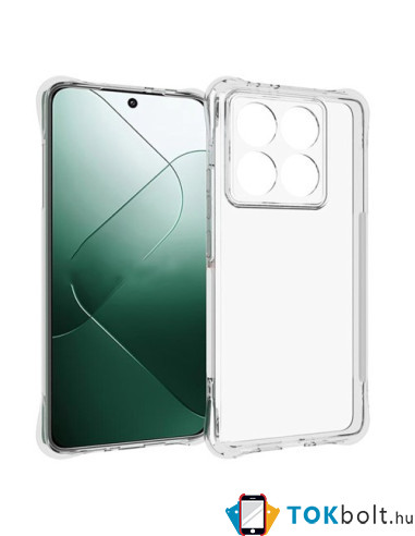 Rugalmas TPU tok Xiaomi 14T Pro készülékhez - ÁTTETSZŐ