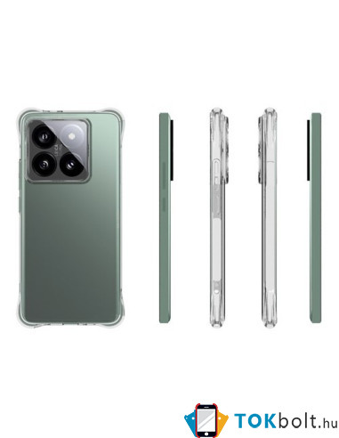 Rugalmas TPU tok Xiaomi 14T Pro készülékhez - ÁTTETSZŐ
