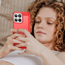 Honor 200 Smart karbon mintás tok - PIROS
