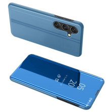 Flip telefontok átlátszó előlappal Samsung Galaxy A55 készülékhez - KÉK