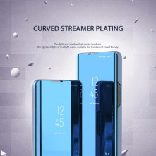 Flip telefontok átlátszó előlappal Samsung Galaxy A55 készülékhez - KÉK