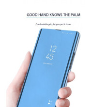 Flip telefontok átlátszó előlappal Samsung Galaxy A55 készülékhez - RÓZSAARANY